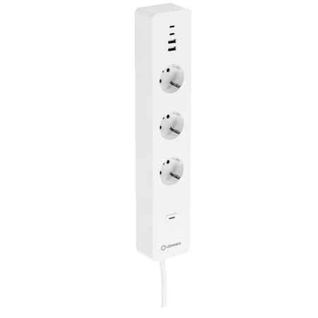 Smart+ Wifi Intelligente Steckdosenleiste 3x 230V 2x USB C 2x USB A Ledvance