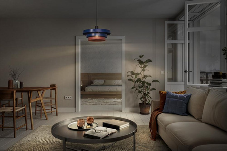 Dekorative Decke Pendelleuchte E27 Überhang Blau Rosa Dekor Ledvance