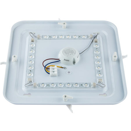 Plafond LED-Decken-Wandleuchte Quadratisch 24W 4000K 33cm IP44