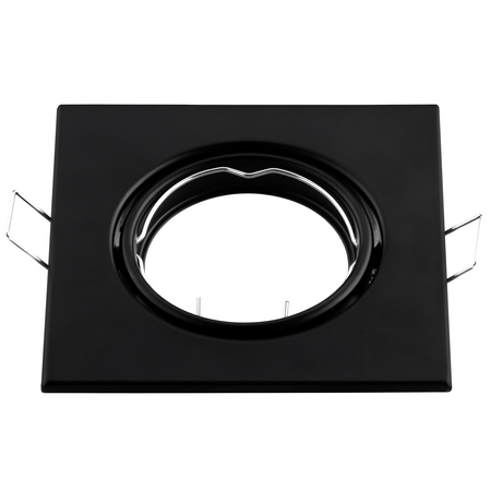 Einbaustrahler GU10, MR16 Einbauspot HALOGEN Quadrat beweglich Schwarz Blech PICTOR LUMILED