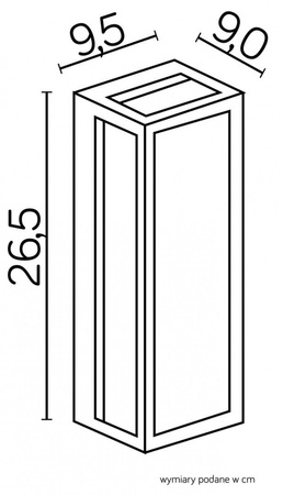 Außengartenleuchte LED Wandleuchte Porto M1976 E27 Su-Ma