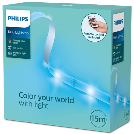 LED-Streifen RGB-Streifen 15m dimmbar Multicolor-Fernbedienung Philips