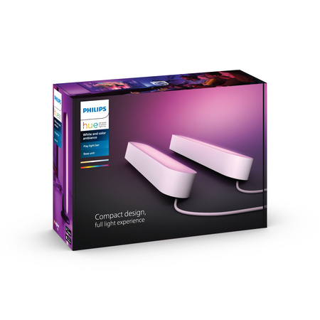Philips HUE Play Set aus zwei weißen Schreibtischlampen + Netzteil 78202/1E/7