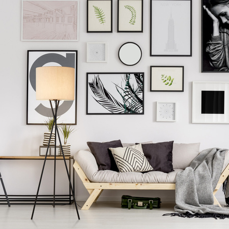 Dekorative Stehlampe E27 Beige Tekla Sanico Goldlux