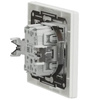 Schalter Schalter Single Cross Single Pole Flush Mount Asfora IP20 Weiß