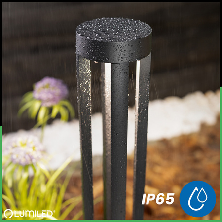 Gartenleuchte 12W, Außenstehleuchte Pollerleuchte 4000K 80cm QUERO LUMILED