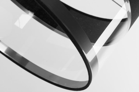 Leone Hängelampe 1xE27 Metall und PVC Lampex transparenter Schirm im modernen Stil