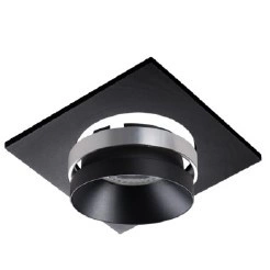 Quadratische Halogen-Deckenleuchte SIMEN DSL GU10 Silber und Schwarz Kanlux 5905339291325