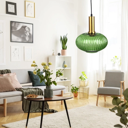 NORFOLK E27 Überhang-Deckenleuchte Grün GOLDLUX (Polux)