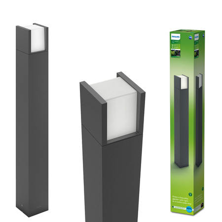 LED-Gartenleuchte ARBOUR 3.8W 2700K IP44 Mast 77cm Anthrazit PHILIPS