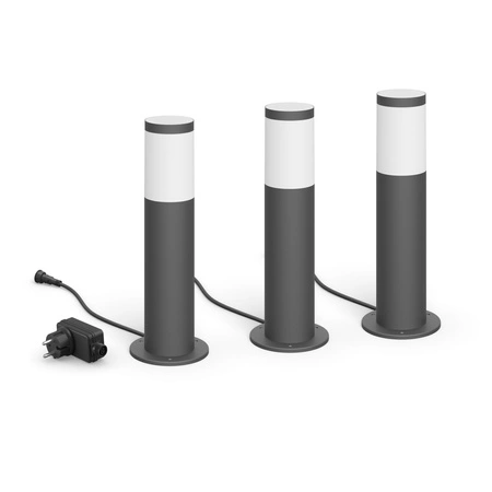 Basisset PEDESTAL GardenLink-Leuchten 3x6W 12V 2700K IP44 Anthrazit PHILIPS