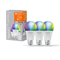 3x LED Lampen E27 A60 9W 806lm RGBW SMART+ WiFi Dimmbar Classic LEDVANCE