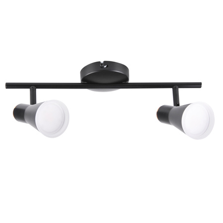 Decken-/Wandleuchte verstellbar 8,4W LED BERG 2 schwarz 3000K GOLDLUX (Polux)