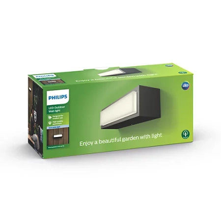 Gartenleuchte LED Wandleuchte STRATOSPHERE myGarden 4,5W 4000K IP44 Anthrazit PHILIPS