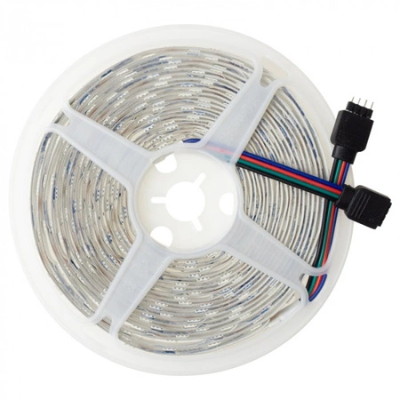 LED-Streifen SMD 5050 14.4W/m 60LED/m 12V Mehrfarbig RGB IP20 Rolle 5m Ecolight