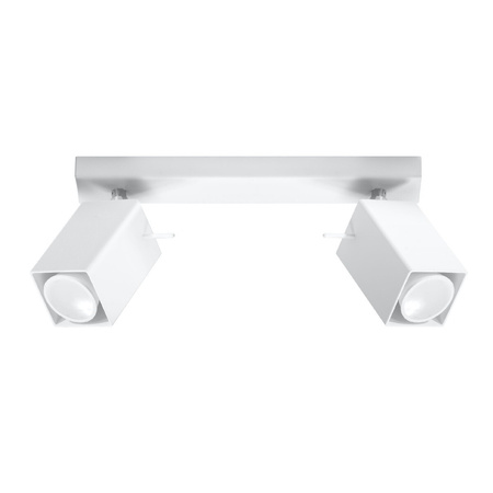 MERIDA Deckenleuchte 2xGU10 Reflektor Halogen Leuchte Moving 30cm Weiß SOLLUX