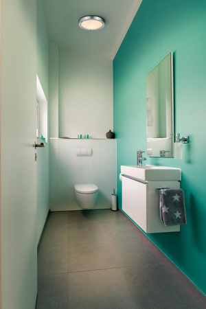 Plafond Badezimmer-Deckenleuchte E27 Chrom IP44 31cm Badezimmer-Deckenleuchte Ledvance