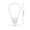 LED-Lampe E27 A60 6W = 50W 650lm 3000K Warm 360° GOLDLUX (Polux)