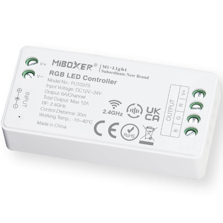 Dimmer-Controller-Empfänger LED RGB für Lichtstreifen 12-24V DC 12A FUT037S MI-LIGHT