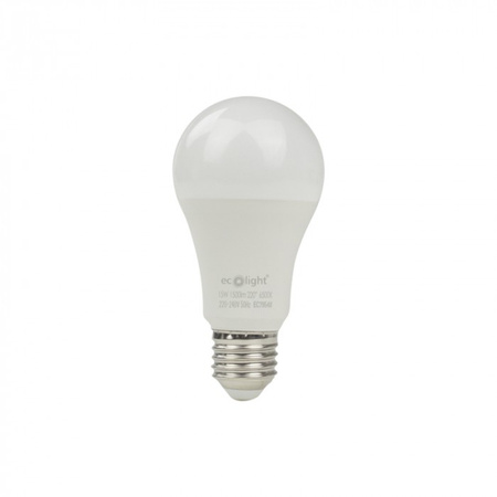 LED-Lampe A60 E27 15W 1350lm 6500K Cold Ecolight