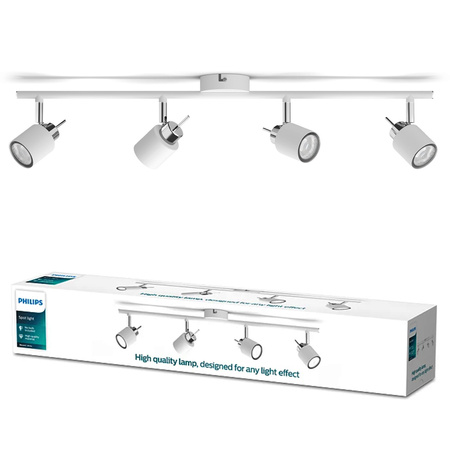 MERANTI Deckenleuchte 4x GU10 Wandleuchte Reflektor Moving white PHILIPS