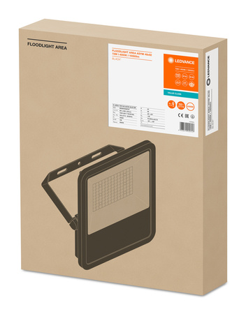 LED-Flutlicht Außenfluter 72W 10000lm 4000K IP65 Schwarzes Flutlicht Ledvance