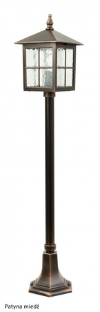 Außengartenlampe LATERNE E27 Wenecja K 5002/2/KW 106cm schwarz Su-Ma