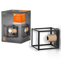 Dekorative Wandleuchte Wandmontage E27 Schwarz Dekor Ledvance