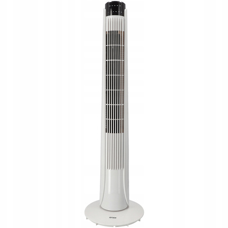 Säulenventilator Röhrenluftzirkulator Standventilator Weiß 92 cm 45 W + Fernbedienung