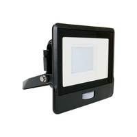 LED Fluter 30W 2340lm 4000K IP65 Schwarz mit Muffe, Bewegungssensor und CUT-OFF-Funktion Samsung Chip VT-138S-B V-TAC