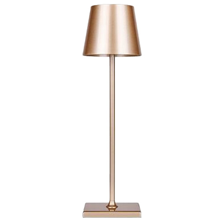 LED Tischlampe 3W 200lm 4000K neutralweiß Wiederaufladbar Schule Nachtlicht Dimmbar Ein/Aus Schalter Gold Solio Masterled