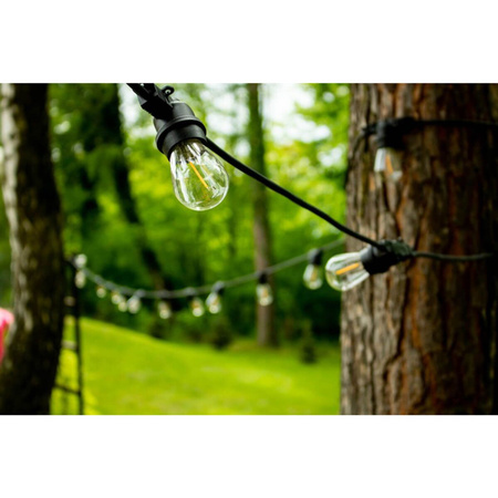 5x LED Filament Lampen E27, ST14 für Lichterketten 1W = 10W 100 lm 2700K warm Glühfaden LUMILED