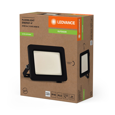 LED-Flutlicht Outdoor-Flutlicht 15W 2600lm 4000K IP65 Schwarz Flutlicht Ledvance