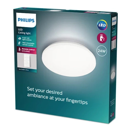 LED Plafond Deckenleuchte 24W 2700-6500K dimmbar CCT 38cm IZSO + PHILIPS PILOT