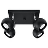 OCULARE Deckenleuchte 4xGU10 Reflektor Halogen Leuchte Beweglich 25x25 Schwarz SOLLUX