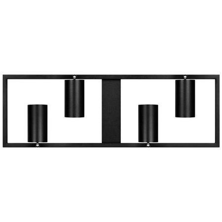 Kronleuchter Deckenleuchte Dekorativ 4x GU10 Schwarz Masterled