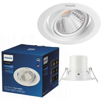 LED-Einbauleuchte 7W 450lm 4000K SceneSwitch Weiß Pomeron Philips