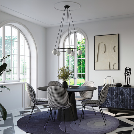 YOLI 3 Kronleuchter Hängeleuchte 3xG9 Schwarz Modern SOLLUX