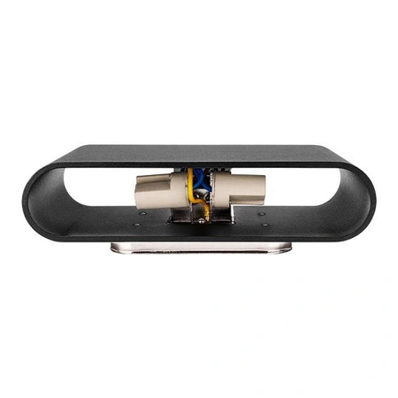 Wandsteckdose Aufbaulampe 2x G9 Schwarz Lisa Schwarz Masterled