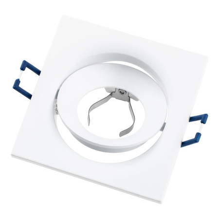 Halogen-Deckeneinbauleuchte quadratisch beweglich weiß GU10