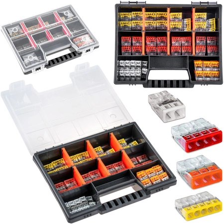 Schnellverbinder WAGO Installationsverbinder Set à 100 Stück - 20x2273-202 2X2,5MM + 30x203 3X2,5MM + 30x204 4X2,5MM + 20x205 5X2,5M