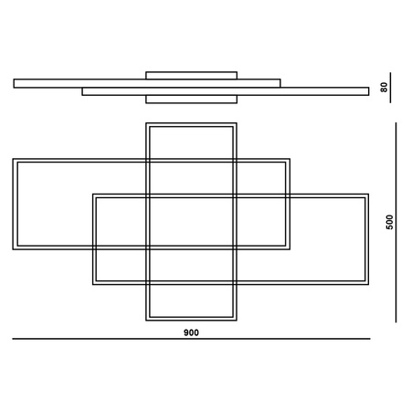 LED-Kronleuchter-Deckenleuchte 126W CCT GALAXIS HYDRA Weiß + Fernbedienung