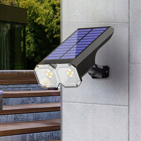 LED-Gartenstrahler Solar Plug-in IP44 2700K/6500K Außen Dämmerungssensor