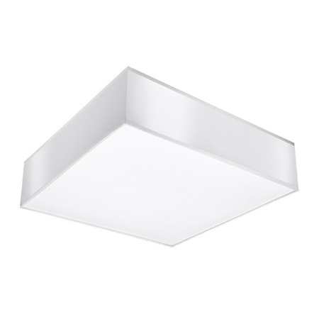 Anbauleuchte HORUS 4xE27 Deckenaufbauleuchten Square 55cm Modern Weiß SOLLUX