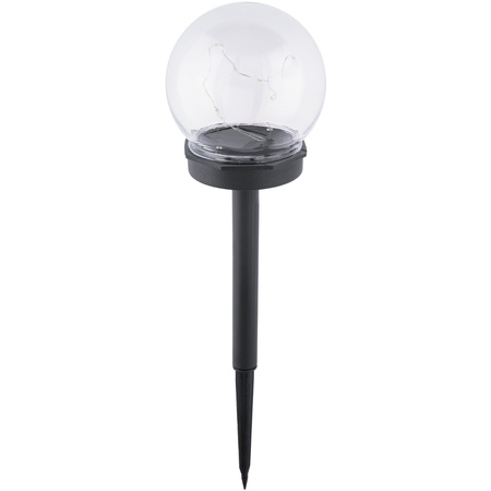 Solar-LED-Gartenlampe mit Nieten dekorative Kugel 3000K IP44 10 cm