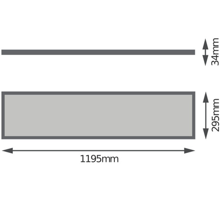 LED-Auf-/Einbaupanel CASETON 120x30cm 32W UGR19 4500K 3600lm 4IN1 LEDVANCE