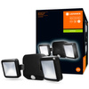 LED-Flutlicht 10W 480lm 4000K IP54 Schwarz mit Bewegungsmelder LEDVANCE SPOTLIGHT Batteriebetrieb Twin