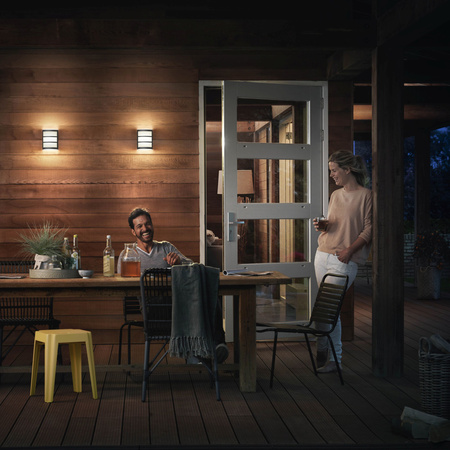 LED Gartenleuchte Wandleuchte PYTHON myGarden 6W 2700K IP44 Anthrazit PHILIPS