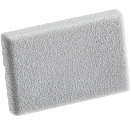 Endkappe für KM33-Profile voll Kunststoff, Grau LUMILED