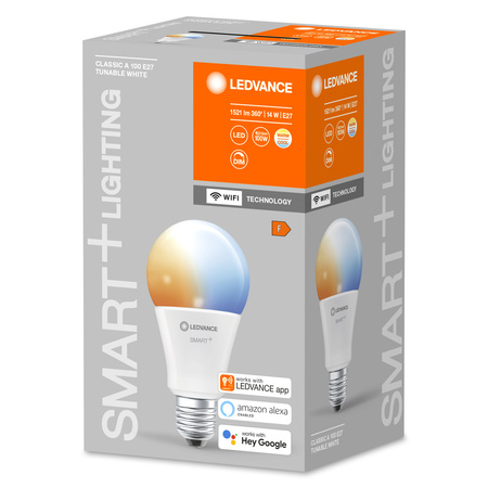 E27 A75 LED Lampen 14W 1521lm CCT LEDVANCE SMART+ WiFi Dimmbar